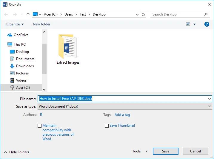 Hướng dẫn cách lưu tất cả ảnh trong tài liệu Microsoft Word